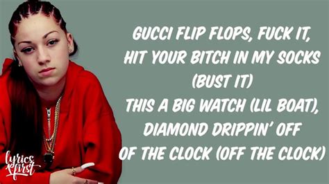 gucci flip flops lyrics bhad bhabie|gucci flip flops sample.